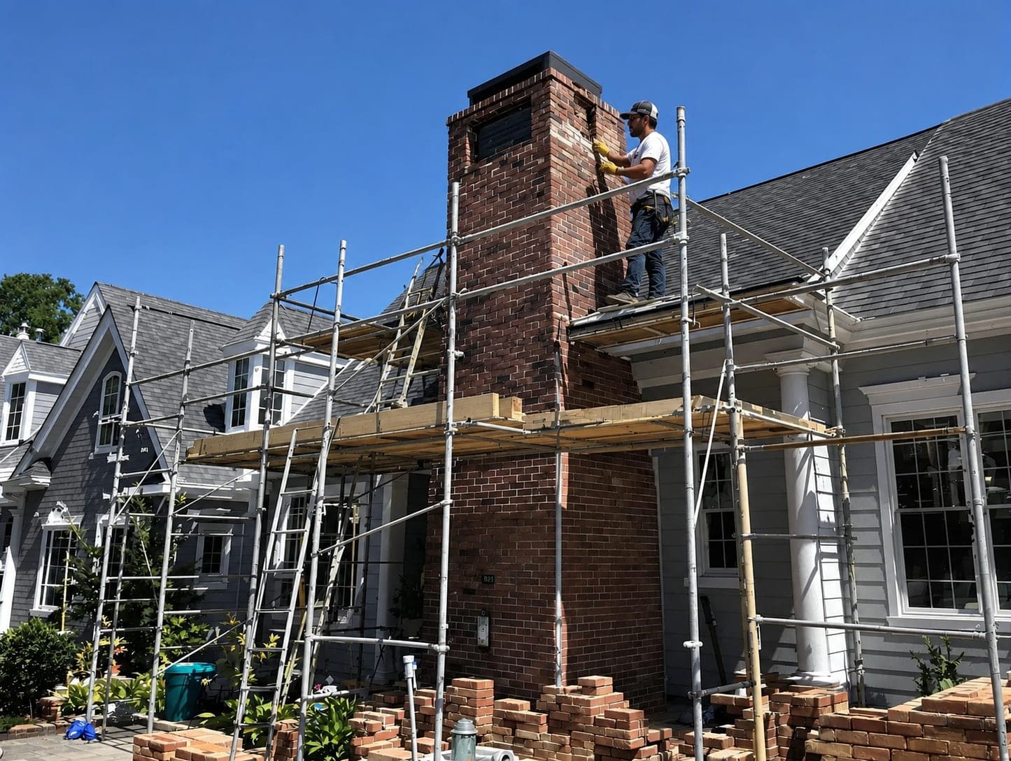 Chimney rebuilding